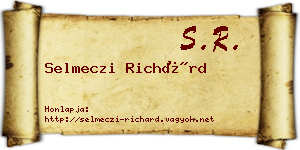 Selmeczi Richárd névjegykártya